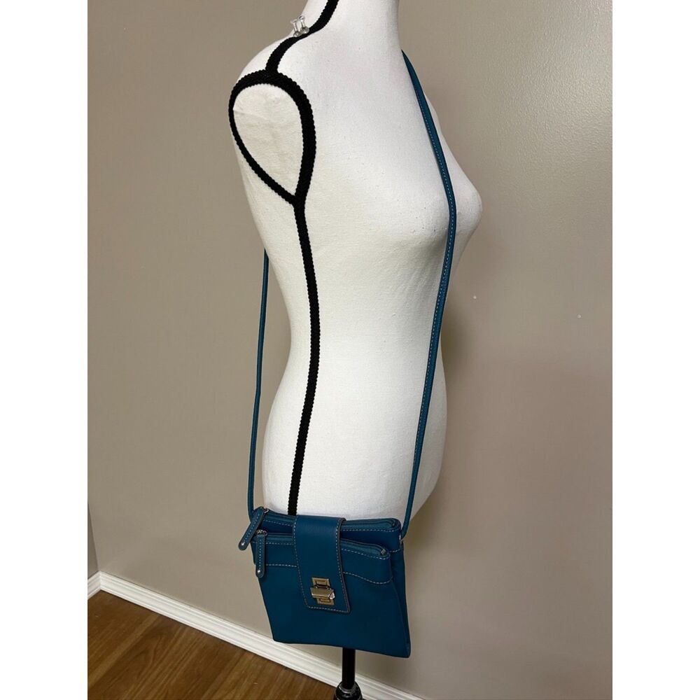 Tignanello Teal Crossbody Bag